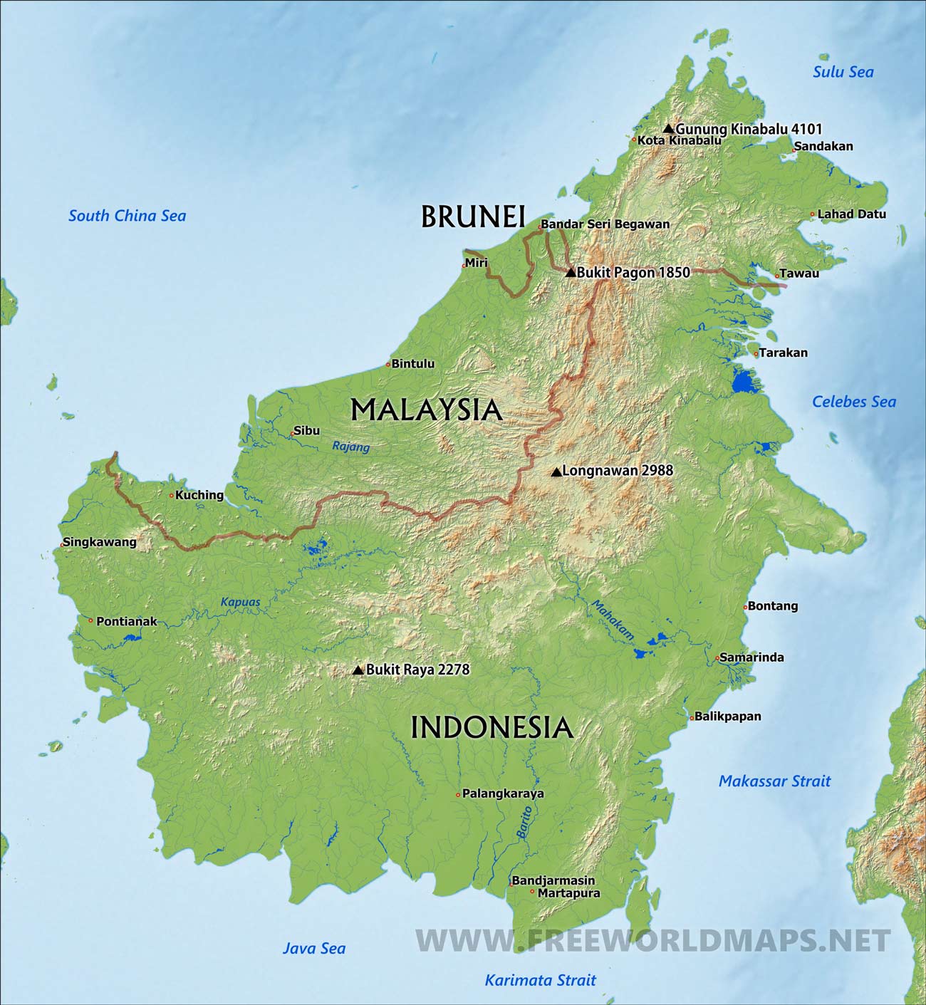  borneo  map 1 Soroptimist International