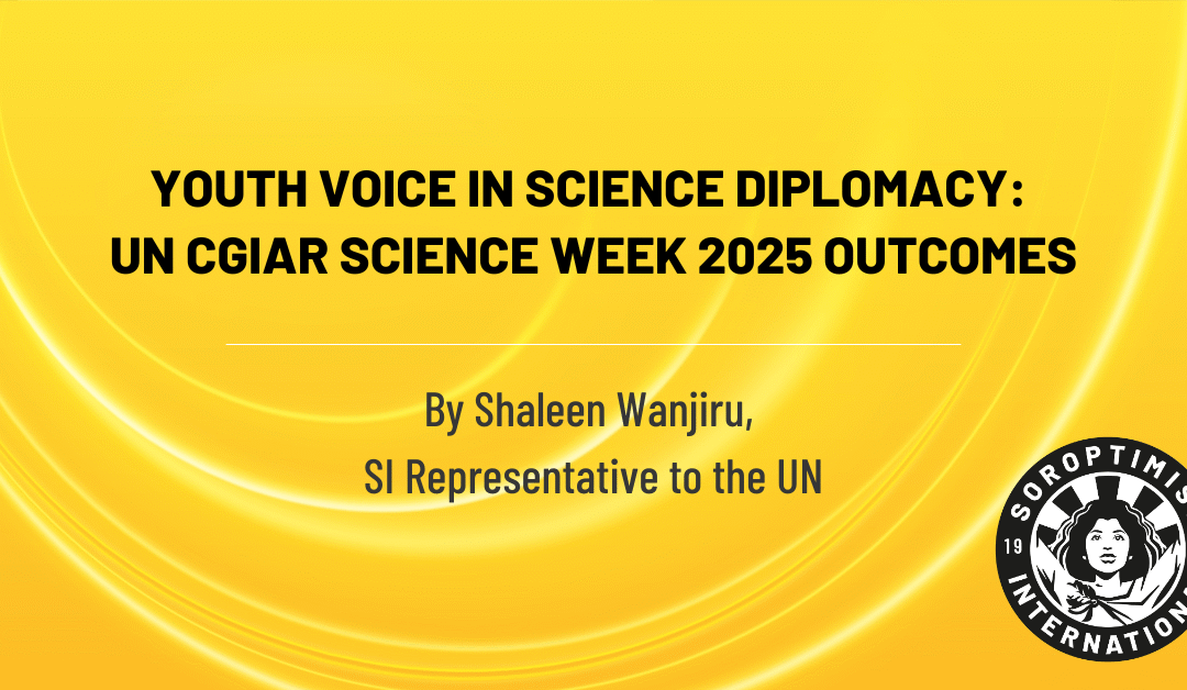 Youth Voice in Science Diplomacy: UN CGIAR Science Week 2025 Outcomes