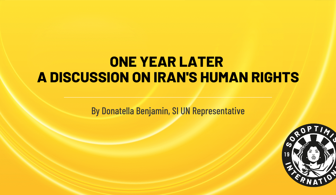 One Year Later – A Discussion on Iran’s Human Rights