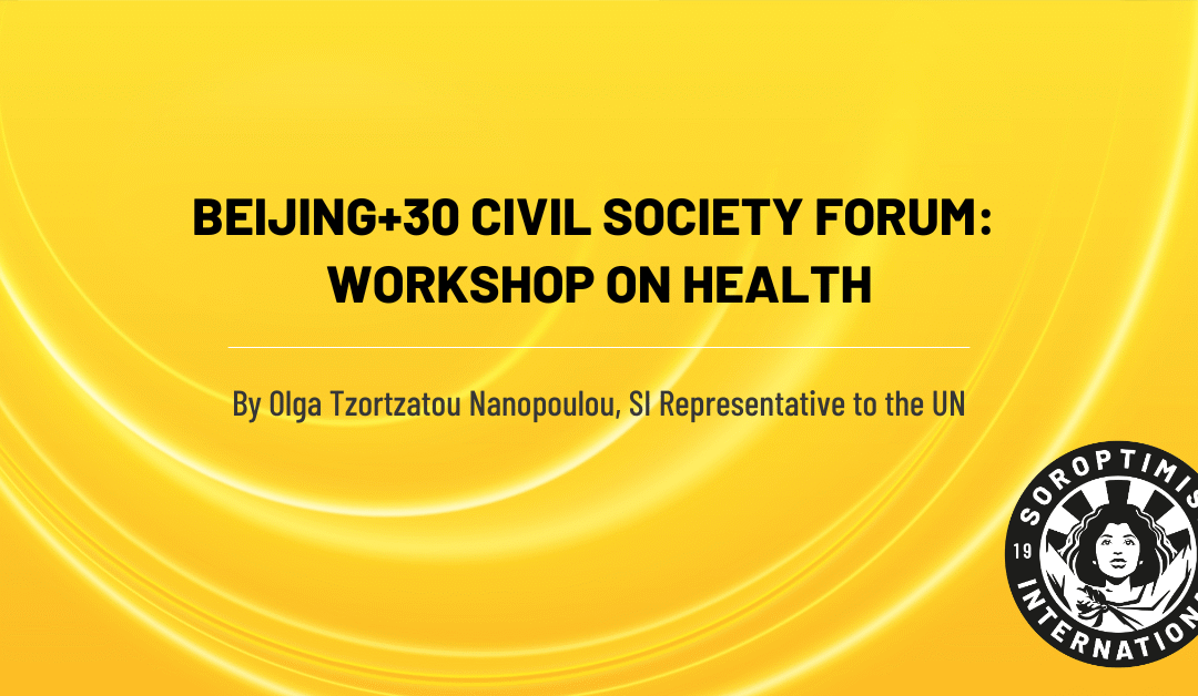 Beijing+30 Civil Society Forum: Workshop on Health