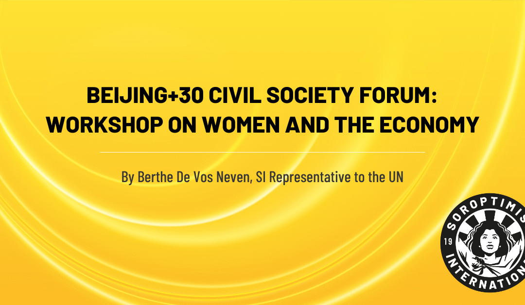 Beijing+30 Review Forum: Workshop on Women and the Economy