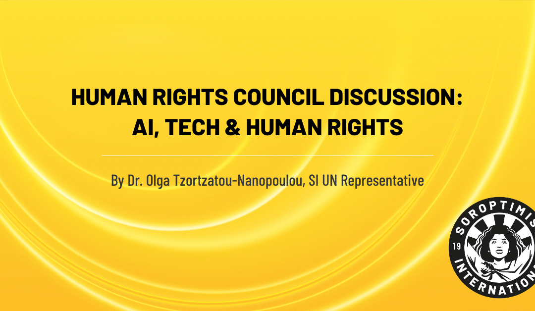Human Rights Council Discussion: AI, Tech & Human Rights