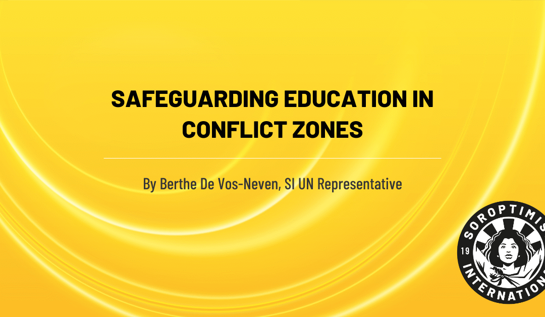 Safeguarding education in conflict zones