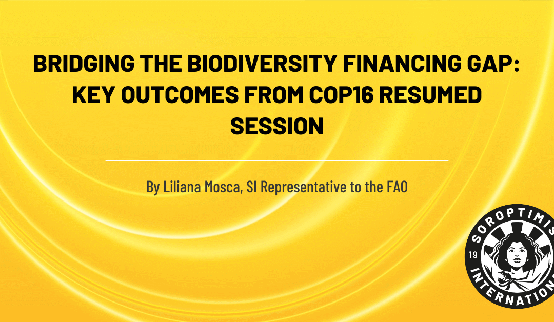 Bridging the Biodiversity Financing Gap: Key Outcomes from COP16 Resumed Session