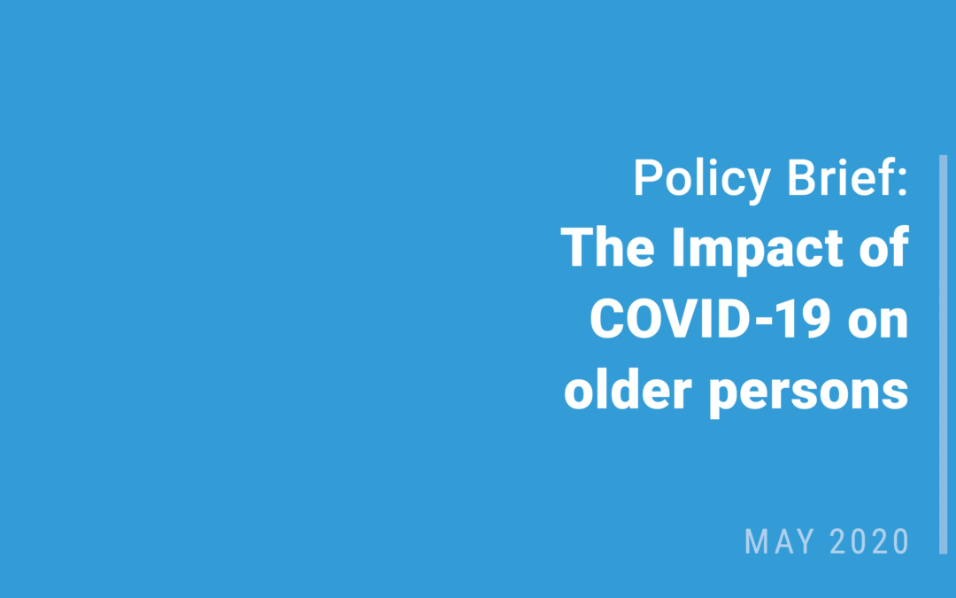 THE UNITED NATIONS POLICY BRIEF ON OLDER PERSONS AND COVID-19