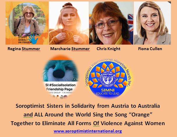 Soroptimist Social Isolation Friendship Group Sing the ‘Orange song’