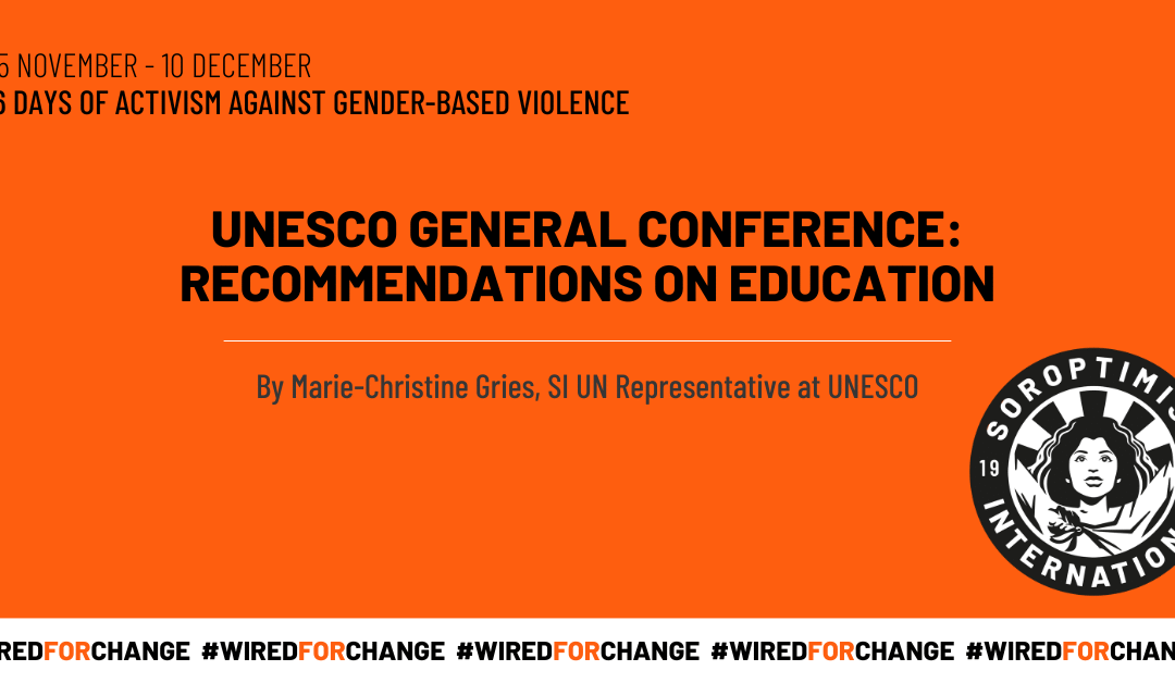 UNESCO General Conference: Recommendations on Education