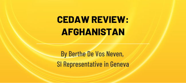 CEDAW Review: Afghanistan