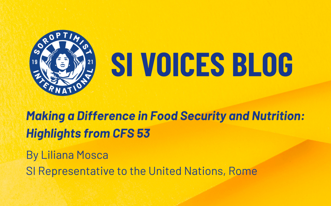 Making a Difference in Food Security and Nutrition: Highlights from CFS 53